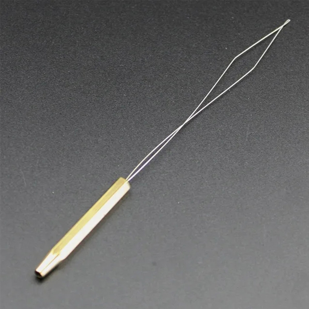 1PC Brass Bobbin Threader Fly  - Fishing Line Winder ulasan dan harga