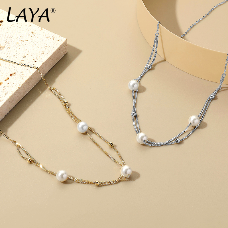 LAYA Minimalist Shell Pearl Mu - Freshwater Line ulasan dan harga